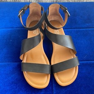 Franco Sarto size 10 leather sandals